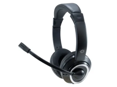 CUFFIA C/MICROFONO USB BK CONTR.REMOTO CAVO 2MT