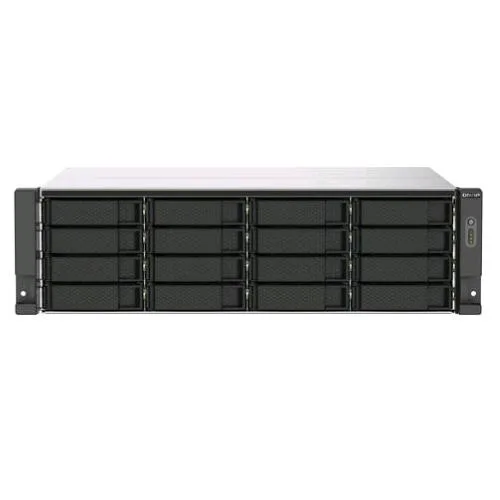 QNAP TS-1673AU-RP-16G NAS Chassis Rack 3U AMD Ryzen Embedded V1500B 2.2GHz RAM 16GB-16 Bay HDD/SSD 2.5"/3.5" Nero/Grigio