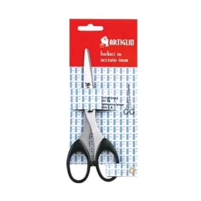 Iternet Artilio Forbice Professionale a Punta Manico Abs 16 cm Colore Nero