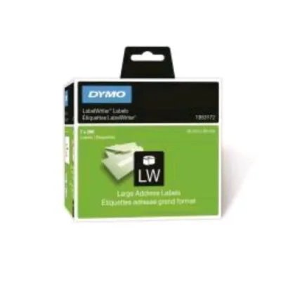 Dymo Labelwriter Conf 260 Etichette Adesive in Poliestere 89X36 mm Bianco