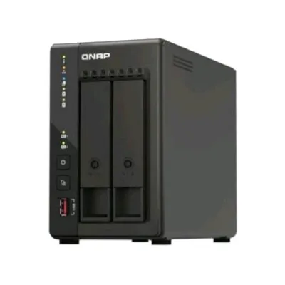 QNAP TS-253E NAS Chassis Tower Intel Celeron J6412 2.6GHz RAM 8GB-2 Bay HDD/SSD 2.5"/3.5"/M.2-LAN 10/100/1000/2500 Mbps Colore Nero
