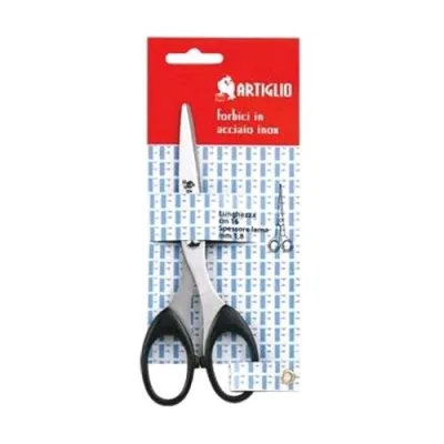 Iternet Artilio Forbice Professionale a Punta Manico Abs 21 cm Colore Nero
