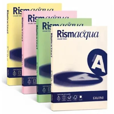 Favini Rismacqua Carta Inkjet/Laser 200G Formato A4 1 Confezione 125 Fogli Bianco (A67Q104)