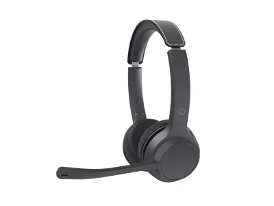 CUFFIA C/MICROFONO BLUETOOTH 5.3 BK CANC.RUMORE + DISATTIVAZIONE AUDIO