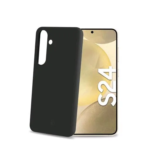 Celly Samsung Galaxy S24 5G Cover in Morbido Tpu Finitura Soft-Touch Bordi Antiscivolo Black