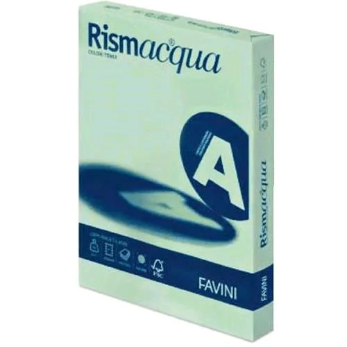 Favini Rismacqua Risma Carta Formato A4 90g/M2 Verde Chiaro 300 Fogli