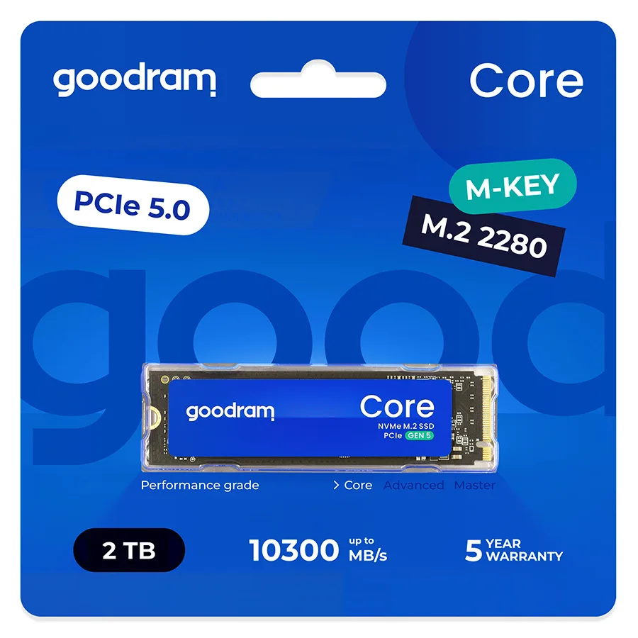 SSD M.2 4TB NVME CORE PCIE 5.0 10300 MB/S GOODRAM