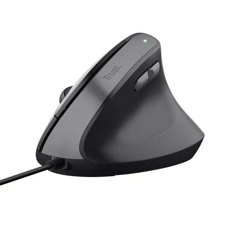 Trust Bayo II Ergonomic Mouse Mouse Ergonomico USB 6 Tasti 800-2400 DPI Regolabili Ultra Silenzioso Nero