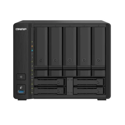 QNAP TS-932PX NAS Chassis Tower Alpine al-324 1.7GHz RAM 4GB-5+4 Bay HDD/SSD 2.5"/3.5"-2 Slot SFP+-S.o. Qnap Turbo System Black