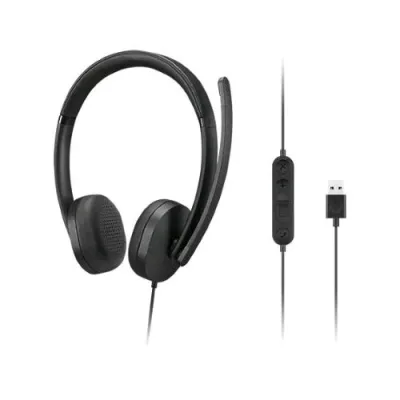 Lenovo 4XD1P83425 Stereo Headset GEN2 Cuffia Stereo con Microfono Cavo USB-A Controllo Volume Sul Cavo Nero