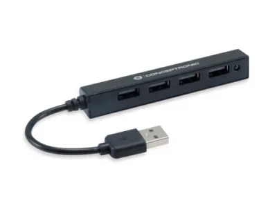 HUB USB 2.0 4 PORTE BK 4*USB A