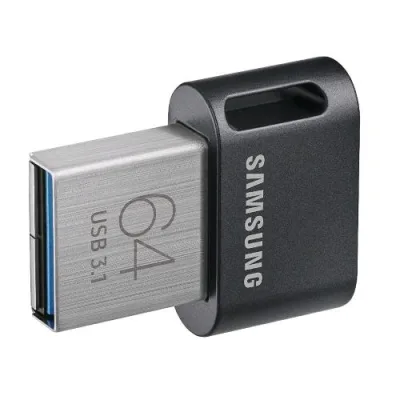 Samsung Fit Plus Chiavetta USB 64GB USB 3.1 GEN1 Type-A Velocità di Lettura fino a 300 MB/S Grigio Titanium