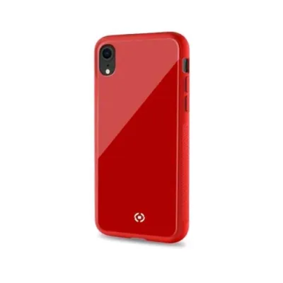 Celly Apple iPHONE XR Custodia in Tpu + Vetro Temperato Rosso