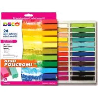 CWR Gessi Policromi Colori Assortiti Conf 24 Pz.