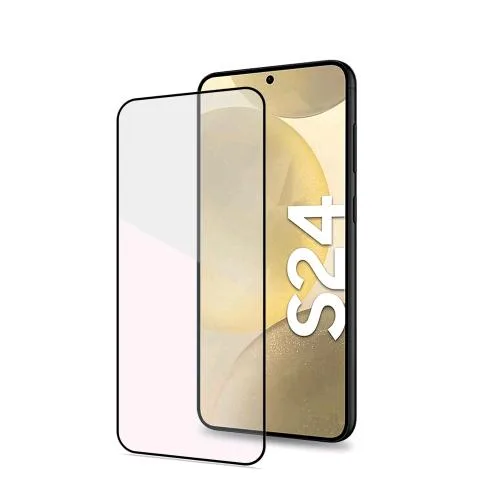 Celly Samsung Galaxy S24 5G Full Glass Proteggi Schermo in Vetro Temperato Durezza 9H con Bordi Neri