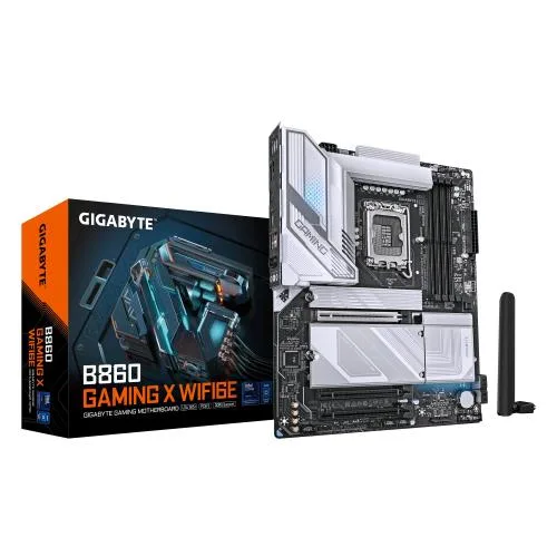Gigabyte B860 Gaming x Wi-Fi 6E Scheda Madre - CPU Intel Core Ultra, VRM a 12+1+2+1 Fasi, fino a 9066MHz DDR5, 1XPCIE 5.0 + 2XPCIE 4.0 M.2, LAN 2,5 Gbe, Wi-Fi 6E, USB4