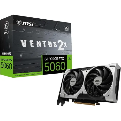 Msi Geforce RTX 5060 8G Ventus 2X Oc V1 8GB GDDR7 Dual Fan