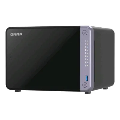 QNAP TS-632X-4G NAS 6 Baie HDD & SSD Alpine AL524 2.2GHz 4GB DDR4 4GB LAN 10000 Server Dhcp Nero