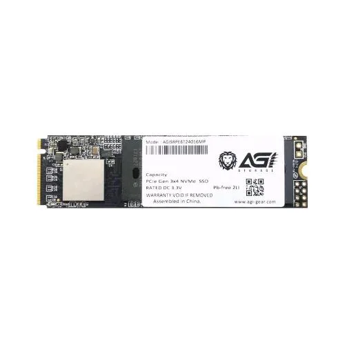 Agi Technology AGI SSD INTERNO 2.000GB M.2 2280 NVMe PCI Express 3.0 QLC 3D NAND Read/Write 3500/3270 DRAM CACHE