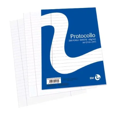 Be More Risma Carta Protocollo Uso Bollo 200 Fogli 60 g A4 Bianco