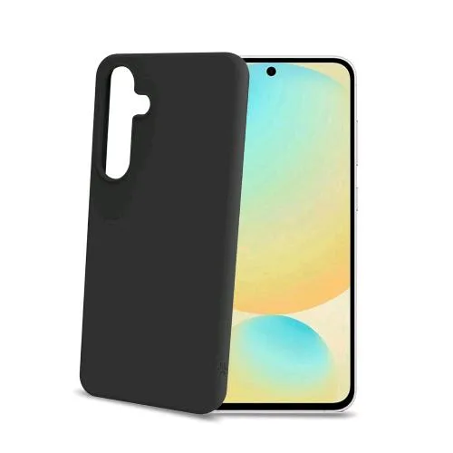 Celly Samsung Galaxy S24 Fe Cover in Morbido Tpu Finitura Soft-Touch Rivestimento Interno in Microfibra Anti-Graffio Nero