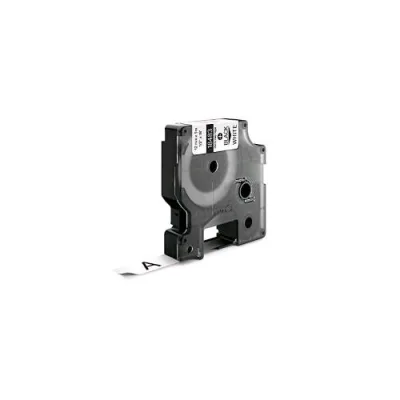 Dymo Nastro per Etichette in Poliestere 12 mm x 5.5 m Bianco Stampa Nera