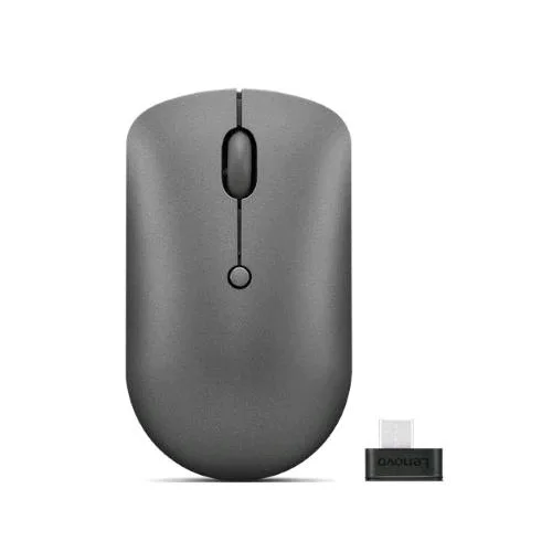 Lenovo 540 Mouse Ottico Wireless Compatto 2.400 DPI con Ricevitore USB-C Storm Grey