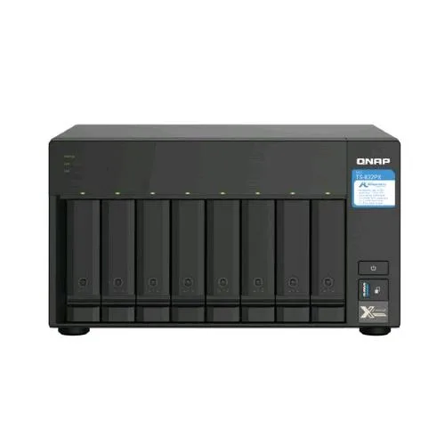 QNAP TS-832PX NAS Chassis Tower Annapurna Labs AL324 1.7GHz RAM 4GB-8 Bay HDD/SSD 2.5"/3.5"-S.o. Qnap Turbo System Black