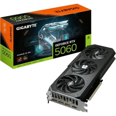 Gigabyte Geforce RTX 5060 Gaming Oc 8GB GDDR7 DLSS4 Triple Fan PCI Ex 5.0 16X - 1 x HDMI 3 x Displayport