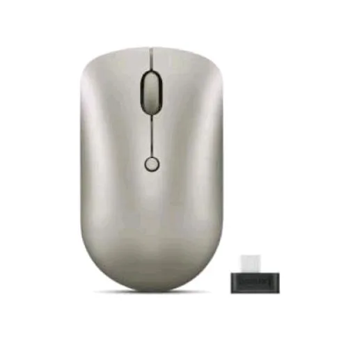 Lenovo 540 Mouse Wireless Compatto Ottico 2.400 DPI 4 Tasti Mini Ricevitore USB-C Sabbia