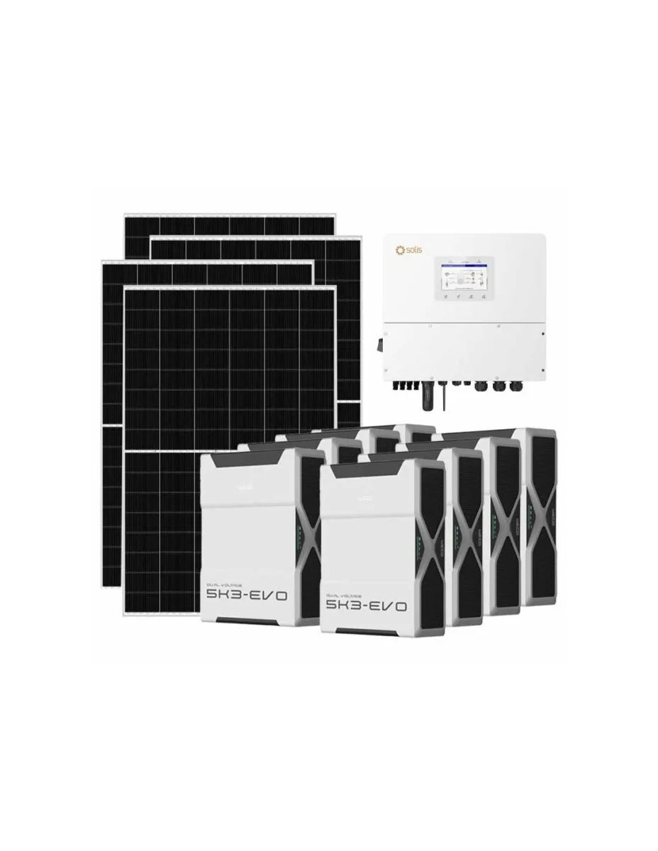 Kit fotovoltaico trifase 20020W inverter 20kW batteria al litio 41.76kWh Weco EVO 5k3