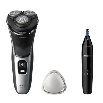 RASOIO ELETTRICO S3143/02 RICARICABILE 3 + RIFINITORE BUNDLE