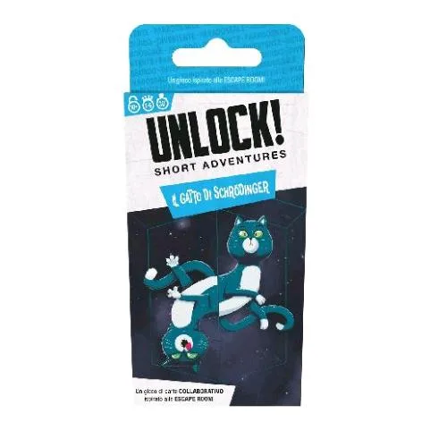 Asmodee Unlock! Short Adventures il Gatto di Schrödinger Gioco da Tavolo di Enigmi