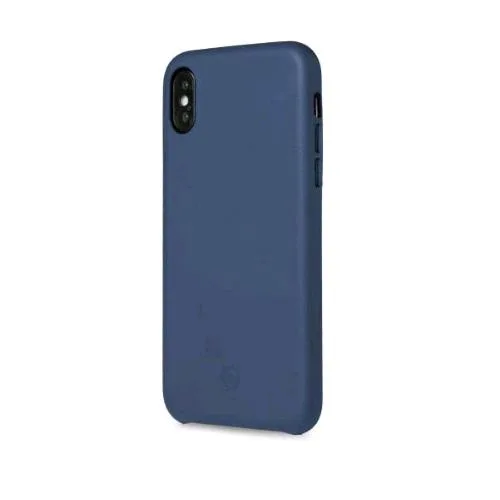 Celly Apple iPHONE XS Max Cover in Similpelle Blu