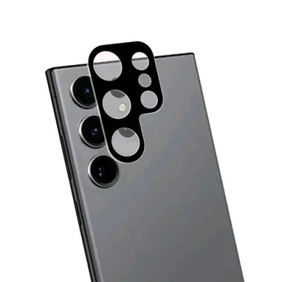 Celly Samsung Galaxy S24 Ultra 5G Cameralens Protezione per Fotocamere in Vetro Temperato Nero