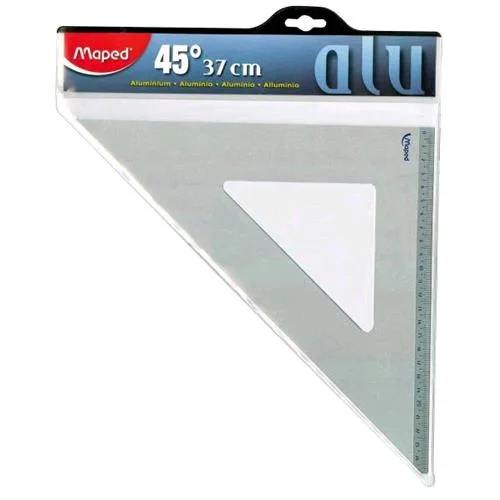Maped Aluminium Squadra in Alluminio 45° 37 cm