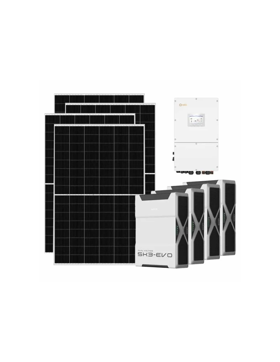 Kit fotovoltaico trifase 30030W inverter 30kW batteria al litio 20.88kWh Weco EVO 5k3