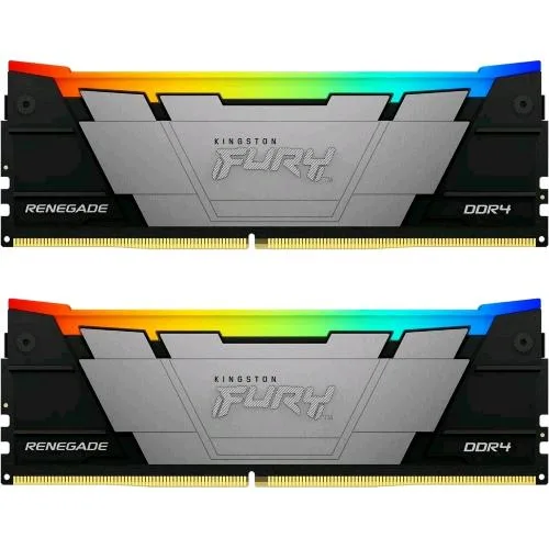 Kingston Fury Renegade RGB 64GB 2 x 32GB DDR4 3200m/S CL16 Dimm Nero