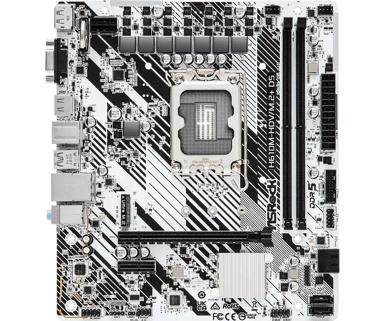 Asrock H610M-HDV/M.2+ D5 Intel H610 DDR5 Lga 1700 Micro ATX