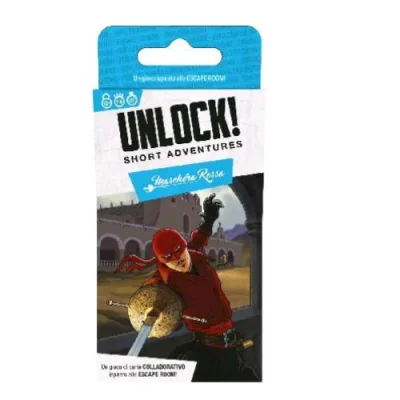 Asmodee Unlock! Short Adventures Maschera Rossa Gioco da Tavolo di Enigmi