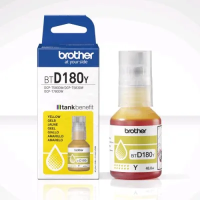 Brother BTD180Y Flacone Giallo per DCP-T580DW, DCP-T583DW, DCP-T780DW 5.000 Pagine