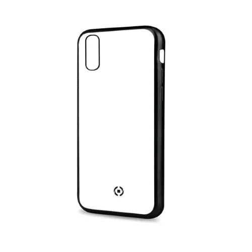 Celly Apple iPHONE XS Max Cover in Tpu con Bordi Effetto Opaco Trasparente Nero
