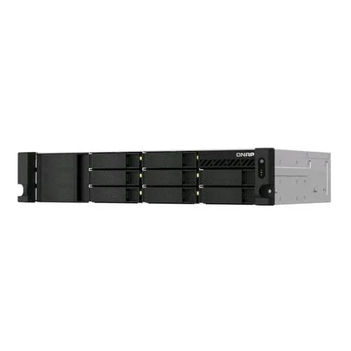 QNAP TS-864EU-8G NAS Chassis Rack 2U Celeron Quad-Core 2.9GHz RAM 8GB-8 Bay HDD/SSD 2.5"/3.5" Hot Swap-2 Porte LAN RJ-45 100/1000/2500 Mbps Colore Nero