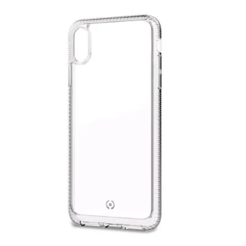 Celly Apple iPHONE XS Max Cover in Tpu e Policarbonato con Extra-Protezione Agli Angoli Trasparente