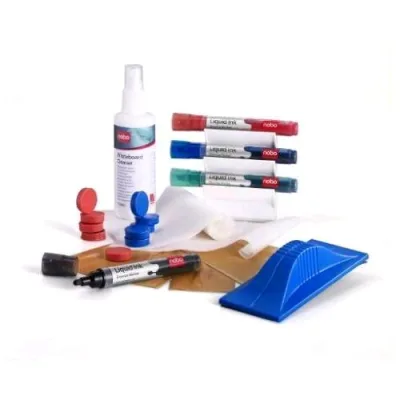 NOBO Kit per Lavagne con Pennarelli Cancellino Magnetini e Altro