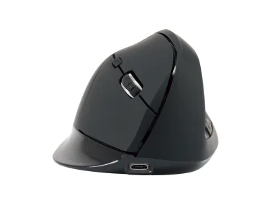 MOUSE OTTICO WIRELESS ERGONOMIC BK 6 TASTI RICARICABILE DPI SWITCH