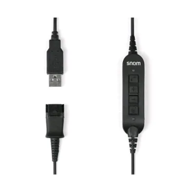 Snom Acusb Cuffie Snom A100M / A100D Cavo Adattatore USB Plug & Play Nero