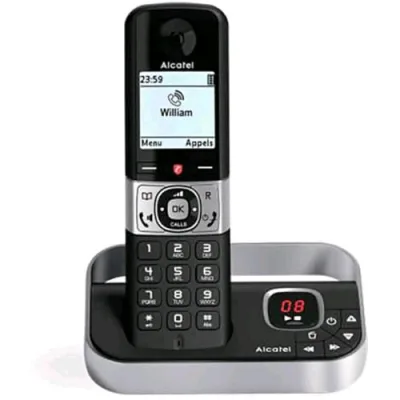 Alcatel F890 Voice Solo Telefono DECT con Segreteria Telefonica Vivavoce e Rubrica fino a 200 Numeri