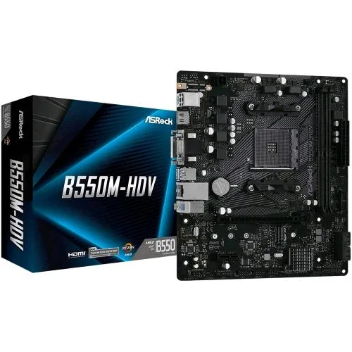 Asrock B550M-HDV AMD B550 Presa AM4 Micro ATX