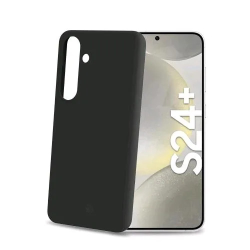 Celly Samsung Galaxy S24+ 5G Cover in Morbido Tpu Finitura Soft-Touch Bordi Antiscivolo Black